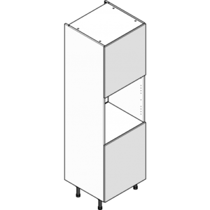 Shaker Hillstone (DW) Cashmere Single Oven Housing (600mm) Tall Cabinet