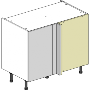 Shaker Willow (PM) Taupe Grey 1000mm Corner Cabinet with 400mm Door