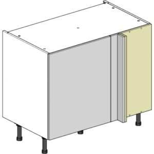 Shaker Willow (PM) Indigo 1000mm Corner Cabinet with 600mm Door