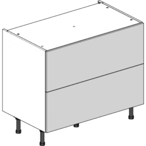 Shaker Hillstone (DW) Indigo 1000mm 2 Drawer Cabinet