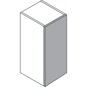 Shaker Silverpine Smooth Cashmere 300mm Wall Cabinet