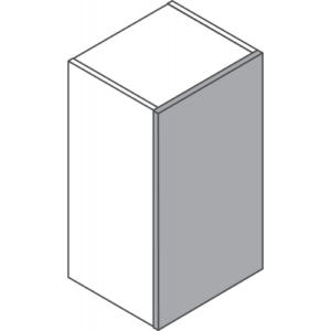Shaker Silverpine Smooth Indigo 400mm Wall Cabinet