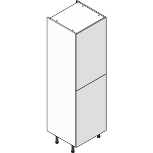 Shaker Silverpine Smooth White 5050 Fridge Freezer Housing Tall Cabinet