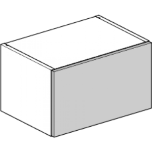 Shaker Silverpine Smooth Light Grey 600mm x 290mm Bridging Wall Cabinet