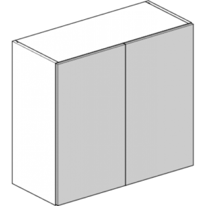 J Groove Gloss White 800mm Wall Cabinet