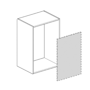 Shaker Willow (PM) Indigo Boiler Housing Wall Cabinet