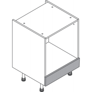 Slab Super Matt Light Grey Built Under Oven Housing Base Cabinet