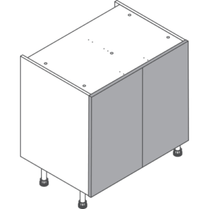 Shaker Silverpine Smooth Sage Green 800mm Base Cabinet