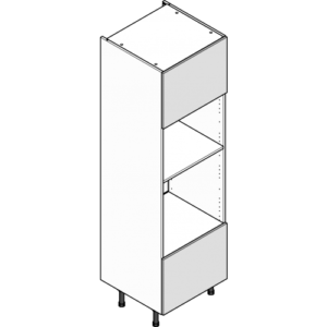 Shaker Harmony (KN) Graphite Microwave & Oven Housing (460mm) Tall Cabinet